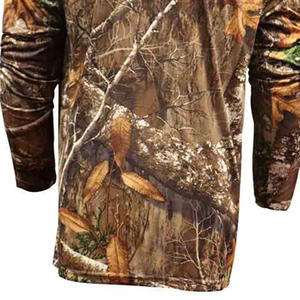 Men's Long Sleeve <b>Camouflage</b> T-<b>Shirt</b> O-Neck Regular Fit Quick Dry 100% Polyester Knitted Casual Print - Product Image 5