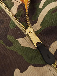 OEM Custom Winter Waterproof Breathable Oversized Camouflage Cotton Twill <b>Camo</b> Hooded Reversible Bomber <b>Jacket</b> for Men - Product Image 5