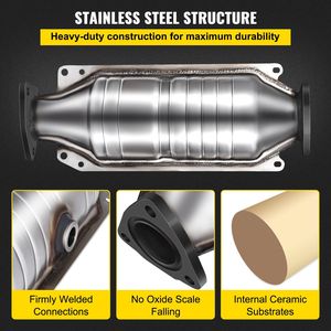 Convertidor Catalítico de Alto Flujo de Ajuste Directo para Honda Accord 2.3L 1998-2002, Acero Inoxidable - Product Image 4