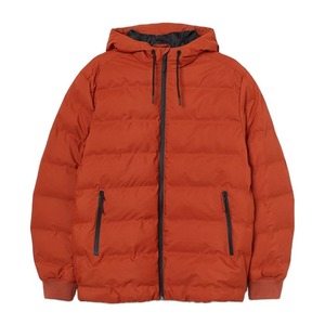 Veste matelassée chauffante à capuche personnalisée OEM 2025, patchwork en toile, manteau rembourré unisexe, hiver, noir - Product Image 2