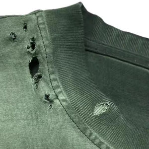 T-shirts Homme Tendance 2026 HSI OEM en Gros, Grande Taille, Effet Délavé, Uni, Impression Logo Personnalisé, Coton Fabriqué au Pakistan - Product Image 5