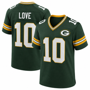 Camiseta de Fútbol Americano Personalizada para Jugadores Juveniles, Colores del Roster, Impresión Flexible, Cuello en V, Manga Larga, Ropa de Campeonato, Proveedor Mayorista - Product Image 4