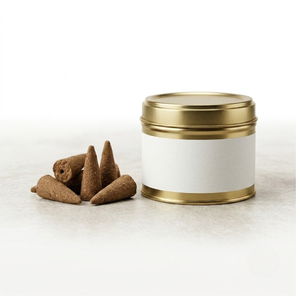 Bulk Natural Herbal Flower Petal <b>Incense</b> <b>Cones</b> Private Label Metal Scent Canister - Product Image 5