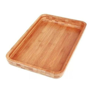 Bandeja de Té de Madera de Bambú - Plato de Servir Orgánico y Duradero para Aperitivos en el Hogar y Restaurantes - Madera Sostenible - Product Image 6