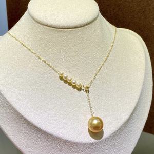 Collares de Perlas Naturales de Oro G18k, Nueva Colección Primavera/Verano, Versátiles, 5-6mm y 10-11mm, Blanco Limpio, Estilo Casual - Product Image 5