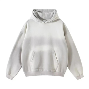 Sudadera con Capucha Térmica Doble de Alta Calidad con Efecto Desgastado por el Sol para Hombre, Sudadera Personalizada de Felpa Francesa a Precio de Fábrica - Product Image 3