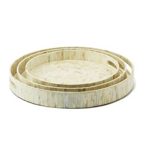 Bandeja de madera de lujo de tamaño personalizado Hathai con incrustaciones de nácar 100% natural para servir comida o uso doméstico OEM ODM de Vietnam - Product Image 1