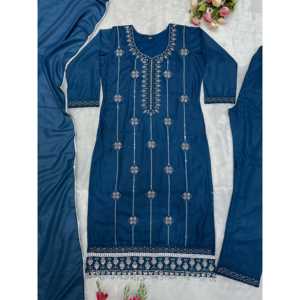 Hermoso conjunto de mujer Top-Bottom y Dupatta para fiestas - Product Image 3