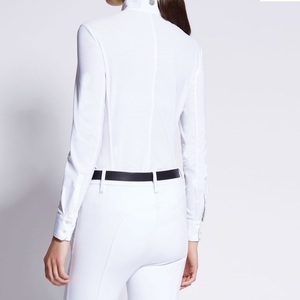 Camisa de equitación para mujer, talla grande, informal, de alto rendimiento, transpirable, con bordado, de spandex/poliéster - Product Image 5