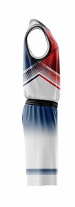 Uniforme de Baloncesto sin Mangas para Hombre, Profesional, Cómodo, Transpirable, de Alta Calidad, Diseño Personalizado, 100% Poliéster - Product Image 2