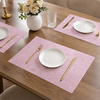 Ensemble de sets de table rayés |   Collection de sets de table élégants |   Napperons de table de cuisine résistants à la chaleur et lavables pour la maison