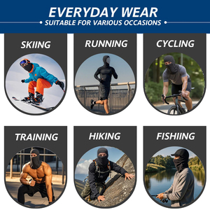 Cagoule élastique multi-usages sans couture pour le jogging, l'entraînement, le fitness, couvre-chef rafraîchissant, respirant, protection solaire, extérieur - Product Image 5