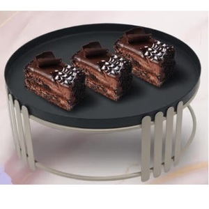 Tableware Decoration Aluminium Metal Cake Stand Handmade Rounded Shape For Wedding Event Or Birthday Cake <b>Tools</b> Stand - Product Image 1