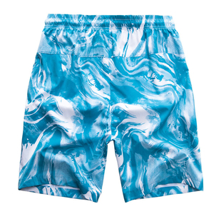 Shorts décontractés pour hommes en polyester, shorts de sport de baseball pour hommes, shorts d'été à taille élastique, amples, unis, longueur genou. - Product Image 4