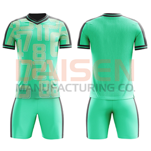 Ensemble de maillots de football pour hommes, tissu respirant et à séchage rapide, kit de football personnalisé par sublimation, léger pour l'entraînement - Product Image 4