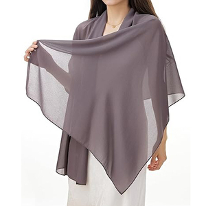 Châle Hijab en Soie Premium Confortable et Léger, Foulards Respirants pour Femme, Mode Pudique, Usage Quotidien, Été, Personnalisable - Product Image 5