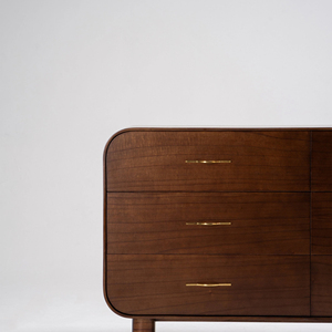 Scandinavian Style Multifunctional Dressing Table Cabinet <b>6</b> <b>Drawers</b> Solid Wood Handmade Bedroom Living Room Set Home Furniture - Product Image 3
