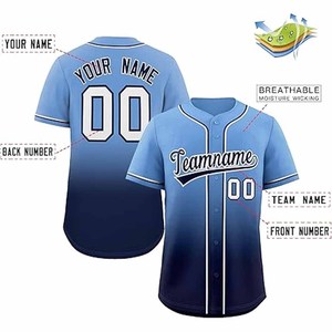 เสื้อเบสบอลโพลีเอสเตอร์ 100% ชุดเบสบอล ชุดยูนิฟอร์มเบสบอล  โพสต์โดย Dress Sports - Product Image 6