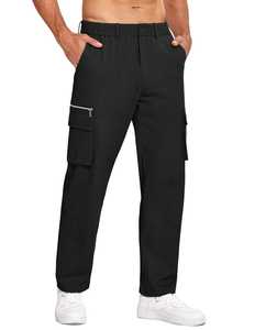 Best Selling <b>Men's</b> Cargo Pants Custom Multi-Pocket Baggy <b>Joggers</b> New Fashionable Breathable Streetwear with puff printing logo - Product Image 1