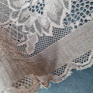 Bande de dentelle florale extensible 23 cm en Spandex/Nylon tricoté chaîne, tissu léger de soutien pour bande de soutien-gorge, lingerie, robes, mariages - Product Image 1