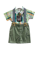 Costume décontracté deux pièces pour homme en polyester/coton respirant (tissu peigné) BD