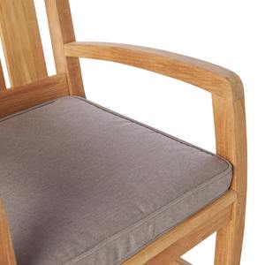 Sillón de Madera de Teca Maciza con Asiento Acolchado – Silla de Comedor Moderna de Madera para Restaurante, Cafetería, Muebles de Patio - Product Image 6