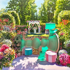 Flor Individual de 30, 40, 50, 60 cm de Altura, Flor Grande y Transparente en Cilindro de 10, 20, 25, 30 cm de Diámetro, Florero Alto para Decoración de Bodas - Product Image 3