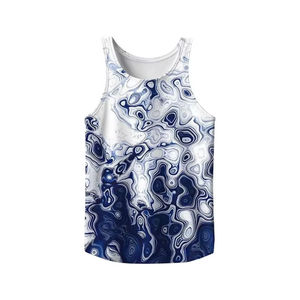 Camiseta Deportiva sin Mangas para Hombre con Logotipo Personalizado, Chaleco Deportivo Ligero para Maratón, Sublimado en Poliéster - Product Image 4