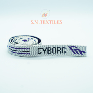 Jacquard Name Printing <b>Webbing</b> Tape Customized Letter Logo Suitable for Garments Backpacks Canvas Bags OEM ODM manufacturer - Product Image 1