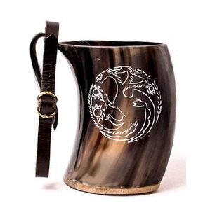 Exclusive Buffalo Horn Mug Handmade Natural Horn <b>Cup</b> for Coffee Tea Milk Whiskey Rustic Home Decoration - Product Image 4