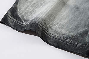 T-shirt de fitness court pour homme 100 % coton, col rond, délavé à l'acide, pour impression en relief, logo personnalisé, coupe oversize, couleur unie - Product Image 6