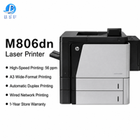Printer Laser HP M806dn Rekondisi Format A4 Otomatis Cetak Bolak-Balik Jaringan Ethernet Printer Kantor Volume Tinggi