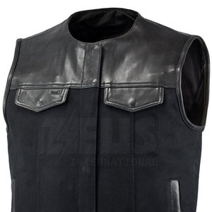 Fashion Wear 2026 Leather Vests Breathable Customized Good Quality Top Design Leather Vest Customized - Product Image 5