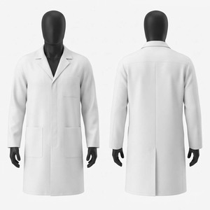 Ventes de blouses de laboratoire blanches de qualité supérieure Blackhardson, tissu polycoton 200 GSM, manches longues, vêtements de travail médicaux, trois poches, personnalisables - Product Image 1