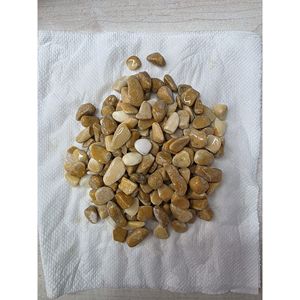 Galets jaunes de Sienne 7-15 mm - Non montés - Product Image 2