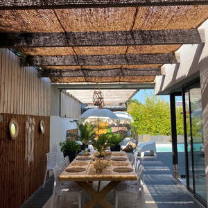 Natural Coconut Fiber Patio Shade | Coconut Privacy Curtain & Sunshade Sail for Outdoor Garden Balcony Resort | Vietnam Supplier - Product Image 3