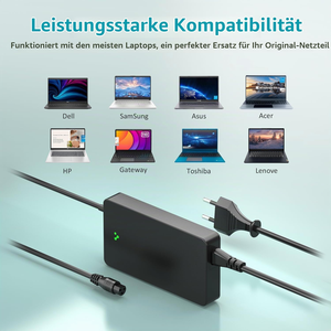 อะแดปเตอร์ชาร์จแล็ปท็อปอเนกประสงค์ 90W สำหรับ HP Dell Lenovo Acer <span class=keywords><strong>Asus</strong></span> Samsung Chromebook Sony Fujitsu Toshiba พร้อมพอร์ต USB 5V 2A และหัวต่อ 18 แบบ - Product Image 5