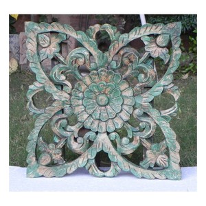 Handcrafted Acacia Wood Jali <b>Wall</b> <b>Panel</b> - Traditional Indian Wooden <b>Wall</b> Art - Product Image 1