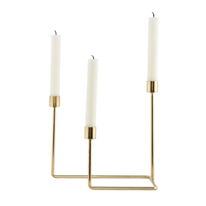 Porte-bougie élégant en fer fini avec revêtement en poudre, pour décorer, pour décorations d'anniversaire, pour l'éclairage de chambre. - Product Image 3