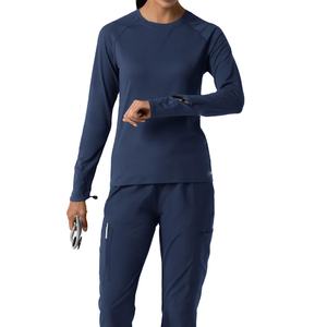 Scrub Stretch <b>Long</b> <b>Sleeve</b> Women Warm Nurse Under Scrub T-Shirt Plain Medical <b>Undershirt</b> Soft Fabrics for Women - Product Image 1