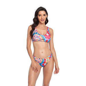Conjunto de Bikini de Dos Piezas para Mujer, Traje de Baño Premium, Tela Elástica Cómoda, Ropa de Playa para Vacaciones de Verano Modernas - Product Image 2