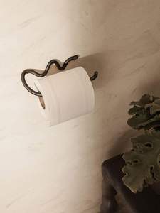 Porte-papier toilette mural en métal doré, fait à la main, moderne, multifonctionnel, pour la décoration de la salle de bain - Product Image 5