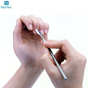 Pousse-cuticules professionnels pour manucure, en acier inoxydable de qualité médicale, double extrémité, ergonomiques, avec logo personnalisé - Product Image 4