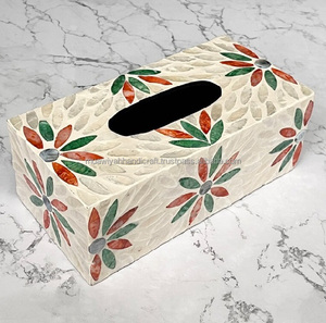 Boîte à mouchoirs en nacre de meilleure qualité pour la maison et la salle de bain Support de boîte à mouchoirs pour table à manger - Product Image 2