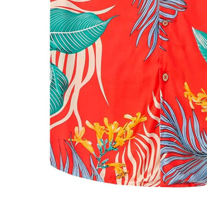 Camisa Hawaiana para Hombre, Manga Corta, Cuello Camisero, Tela Twill, Protección UV, Informal, para Vacaciones en la Playa, Ropa de Verano - Product Image 2