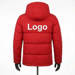 Puffer Jackets Wholesale Custom OEM Printed Puffer Jacket Men Customized Logo Casual Shiny Puffer Jackets <b>Winter</b> for Men - Product Image 2