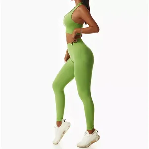 Conjunto de Yoga de Verano Personalizado de Alta Calidad para Mujer, Ropa Deportiva, Traje de Gimnasio, Conjunto de Yoga para Correr - Product Image 1