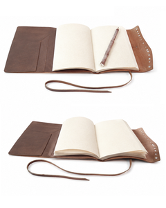 Wholesale Classic Plain Diary with Pencil Leather Bound Notebook Brown Organizer/<b>Planner</b> Customizable Logo - Product Image 3