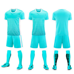 Nouveaux kits de football personnalisés de qualité supérieure avec impressions par transfert thermique, uniformes à manches courtes durables et cousus, séchage rapide - Product Image 3