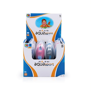 Occhialini da Nuoto per Bambini Aqua Sport Rosa con Lenti Trasparenti, Cinturino Regolabile, Fascia in Silicone Senza Lattice - Product Image 2